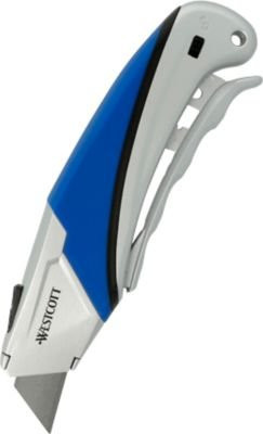 Westcott Cutter E-84042 mit 18 mm Klinge, Zangengriff und Softgrip in Schwarz/Blau/Silber - Bild 1