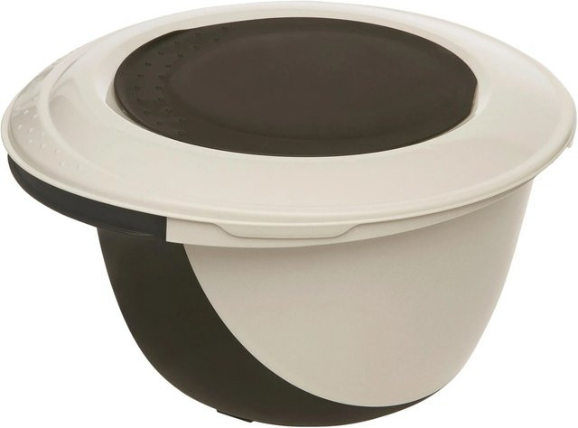Premium Living Schüsselset Anne 4-teilig in Graphit/Weiß aus Kunststoff mit Deckel und spülmaschinenfest - Bild 1