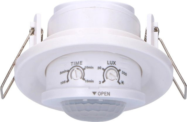 LED's light Einbau-Deckensensor mit PIR Bewegungsmelder, 360 Grad Erfassungsbereich, IP20, Weiß - Bild 1