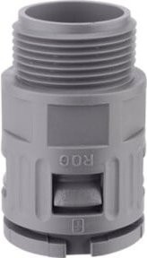 flexa Schnellverschraubung RQG1-M AD15,8/M20 grau IP66 gerade aus Kunststoff - Bild 1