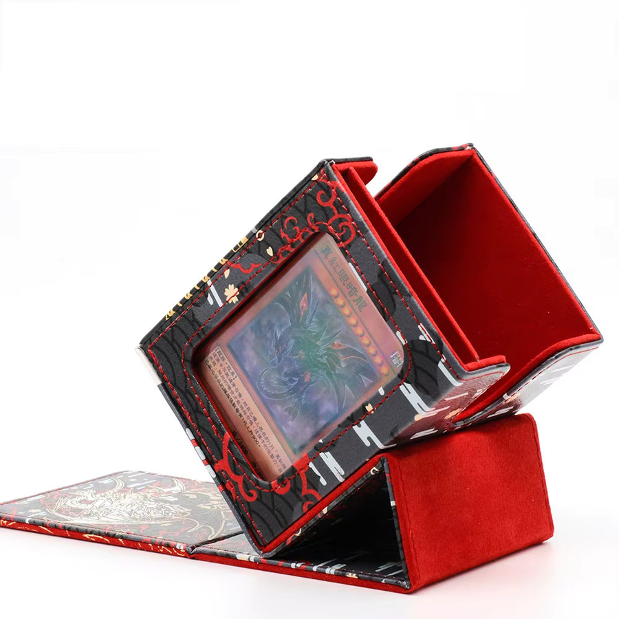 Yu-Gi-Oh! Deck Box, Sammelkarten Sammelbox, Rot, Blau, Weiß - Bild 4
