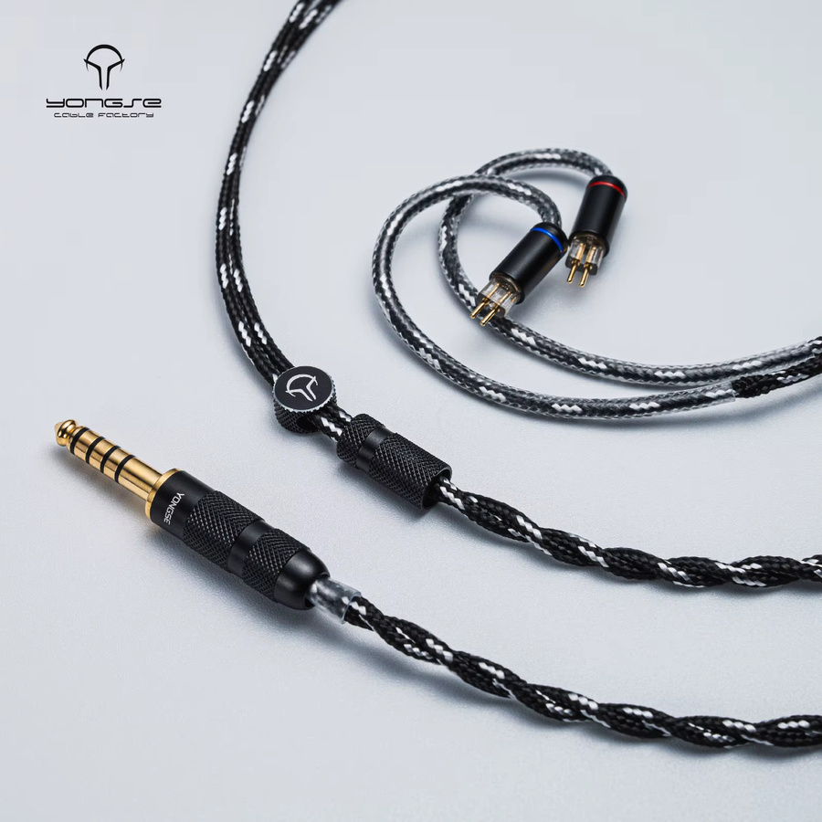Yongse Piano 6N Einkristall-Kupfer Upgrade-Kopfhörerkabel für In-Ear-Monitore in Schwarz - Bild 4