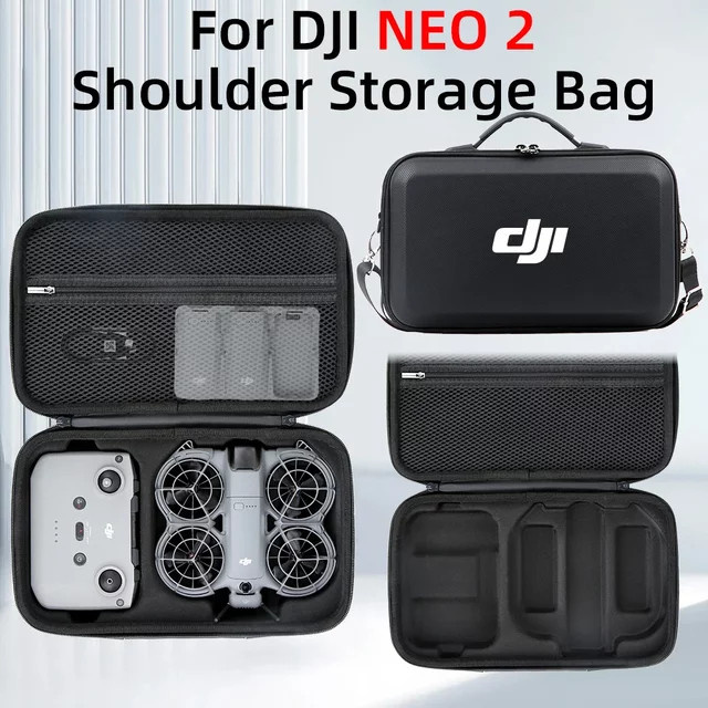 DJI Neo 2 Tragbare Reise-Tragetasche Graue Modische Aufbewahrungstasche und Drohnen-Zubehör-Koffer - Bild 1