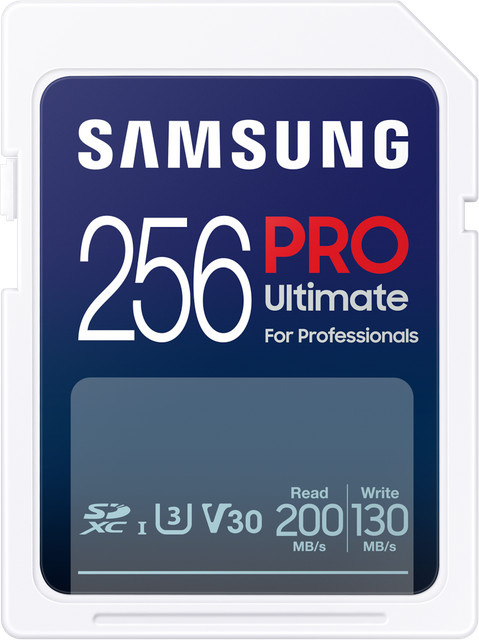 Samsung PRO Ultimate SDXC UHS-I Speicherkarte mit USB-Kartenleser, 256 GB, Weiß - Bild 1