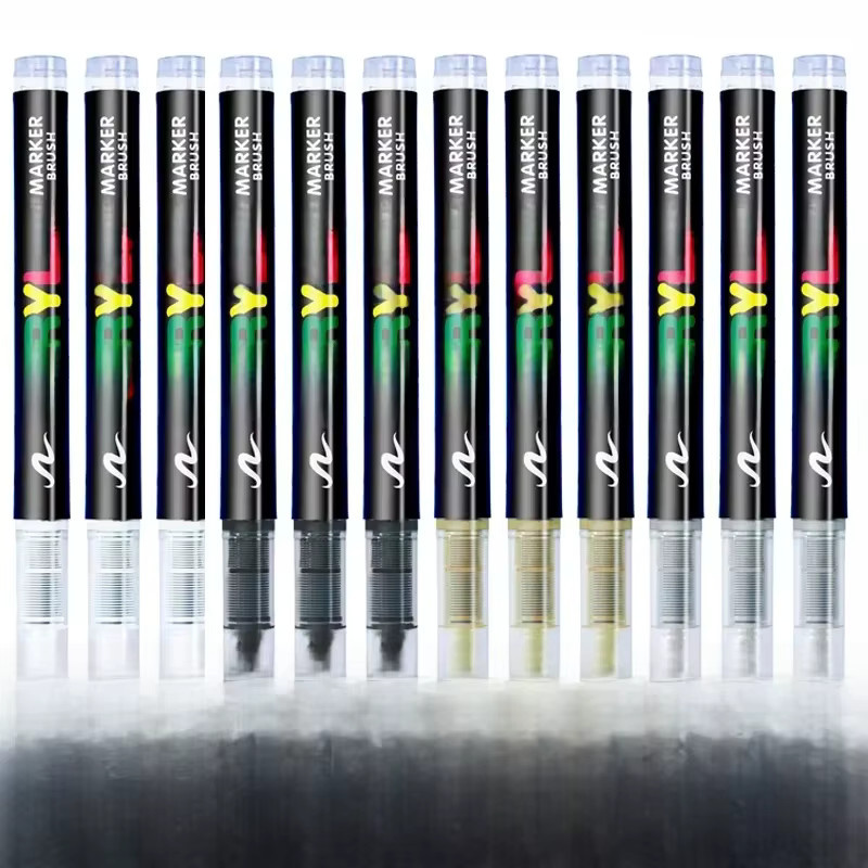 3er Set Acrylmarker in Mehrfarben und Weiß für DIY-Projekte auf Stein, Glas, Holz und Leinwand - Bild 7