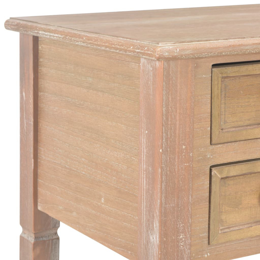 vidaXL Schreibtisch aus Kiefernholz in Braun B: 109,5 cm, T: 45 cm, H: 77,5 cm - Bild 3