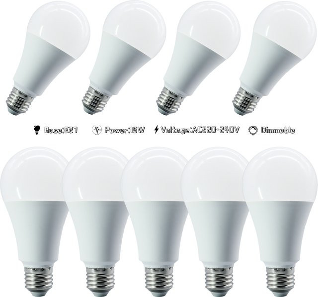 Gatetop Dimmbare LED-Lampe A70 E27, 15 W, 1200 lm, Weiß - Bild 1