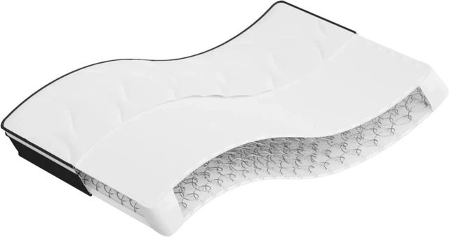 vidaXL Bonnell-Federkern Matratze in Weiß, Grau oder Schwarz, B/T: 100 x 200 cm - Bild 1