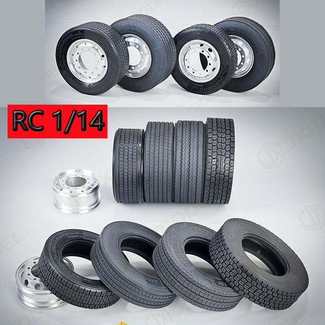 Nooxion RC Truck Gummireifen, 1:14, Schwarz - Bild 1