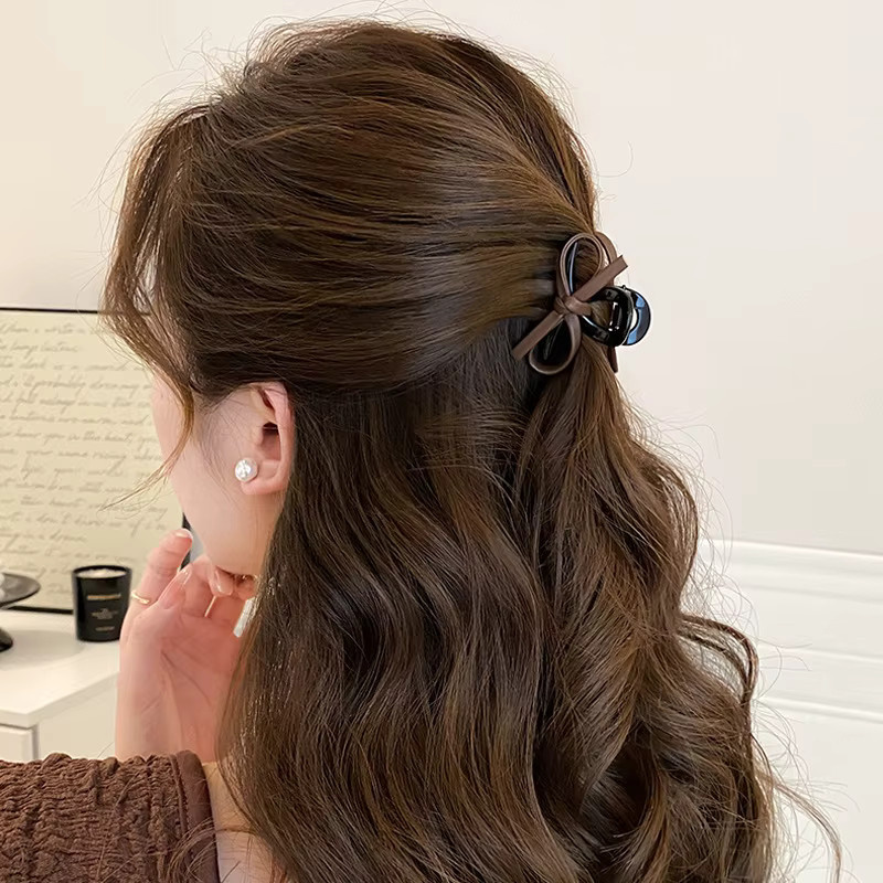 PjNewesting Haarspange aus Leder mit Schleife, Damen und Mädchen - Bild 2