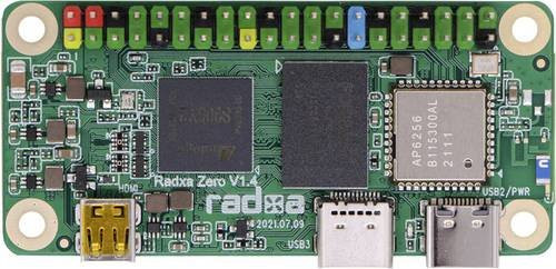 Radxa Zero 4GB Single Board Computer mit eMMC, Wi-Fi, USB-C und HDMI in Grün - Bild 1