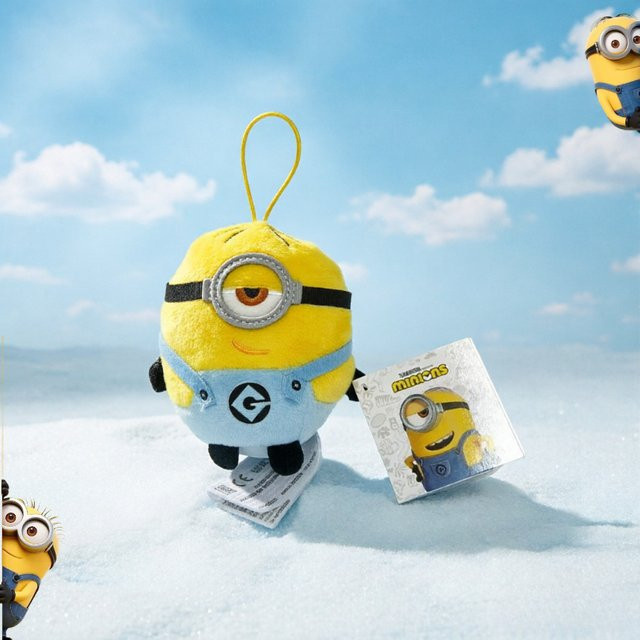Minions Plüsch-Schlüsselanhänger, Gelb, Unisex - Bild 1