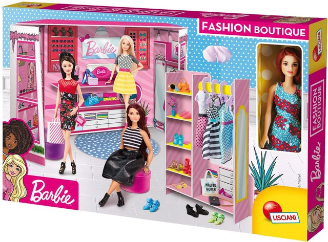Lisciani Barbie Fashion Boutique mit Barbie-Puppe Ankleideraum Spielset - Bild 1