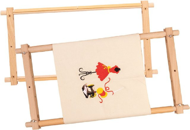 Vierkant Stickrahmen aus Holz für Kreuzstich und Handarbeiten - Bild 1