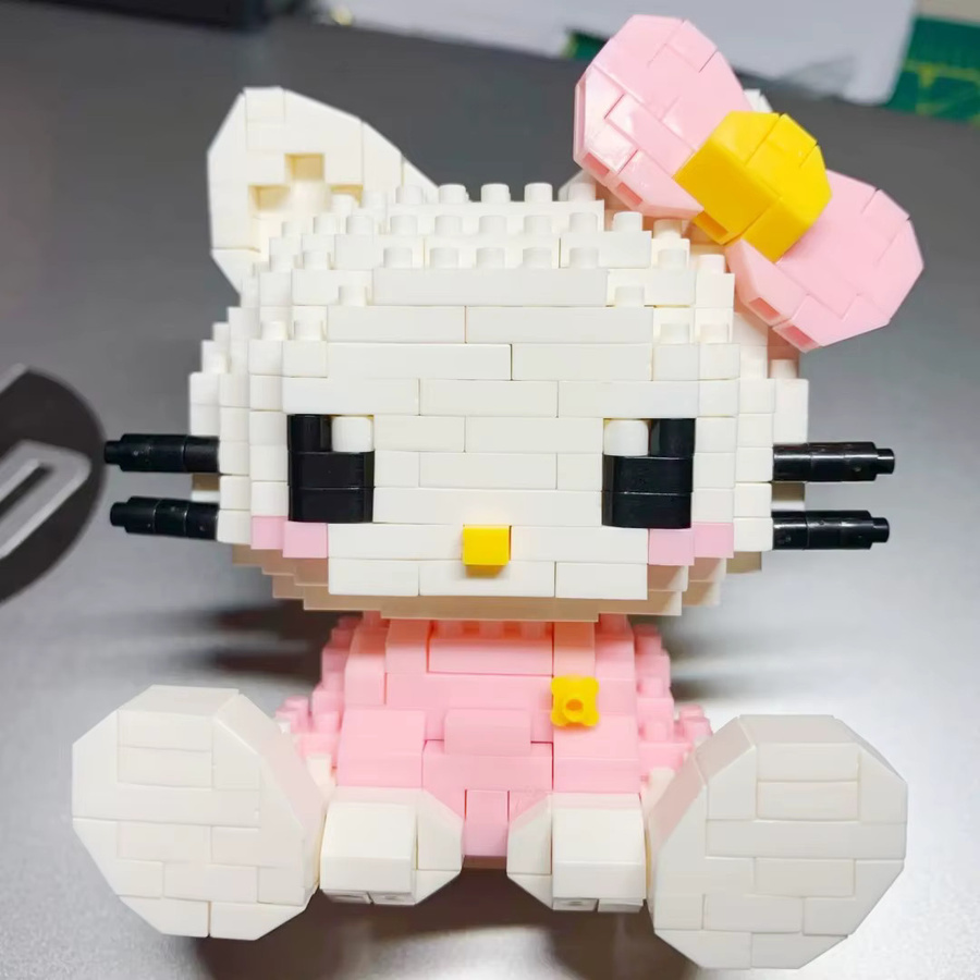 Sanrio Hello Kitty Kuromi Baustein Anime Figur, Puppe, ab 14 Jahren - Bild 2