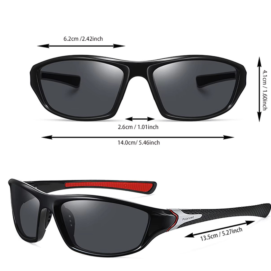 Hindfield Sonnenbrille, Unisex, Vollrand, Schwarz, Kunststoff, polarisiert - Bild 3