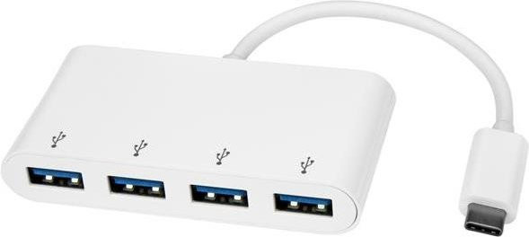 StarTech.com USB-C Hub mit 4 USB-A Anschlüssen USB 3.0 Weiß HB30C4ABW - Bild 1