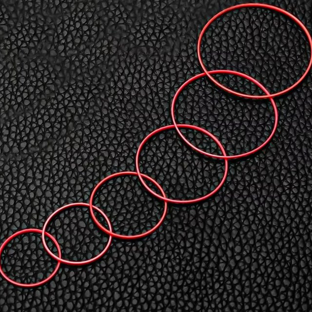 CAOWTAN O-Ring, Silikon, Rot, 0,6 mm, 27,5–38,5 mm, Unisex - Bild 1