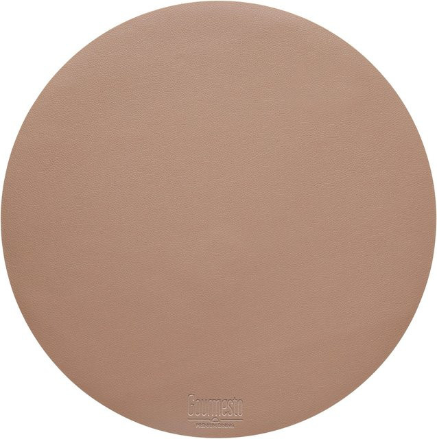 Gourmesto Tischset Livi Hellbraun rund aus Kunststoff mit Durchmesser: 40 cm - Bild 1