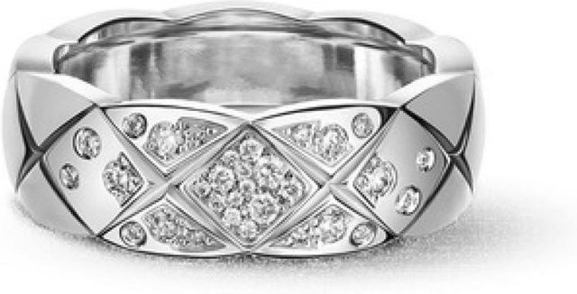 Xiaoxiangfeng Coco Rhombus Ring, 750 Roségold, Zirkonia, Damen, Größe 7 - Bild 1