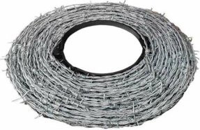 Schake Stacheldraht aus dickverzinktem Draht in Silber, 2,5 mm Stärke - Bild 1