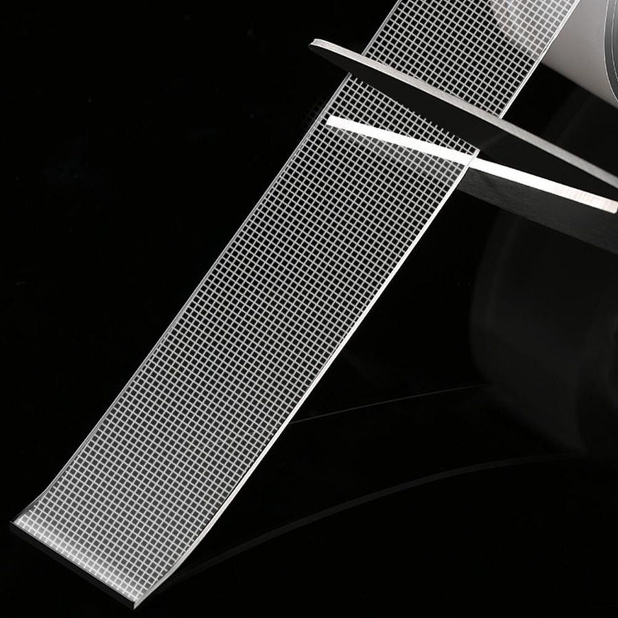 LivingHousehold Nano-Gel doppelseitiges Klebeband, transparent, wasserdicht und entfernbar, Breite: 2 mm bis 20 mm, Länge: 1 m - Bild 5