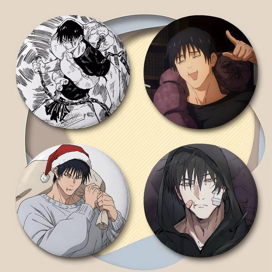 Anstecknadel Anime Runde Laser-Anstecknadel, Unisex - Bild 4