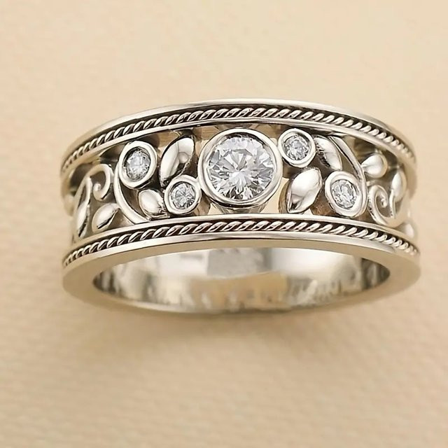 Huitan Chic Fingerring, Silber, Zirkonia, Damen - Bild 1