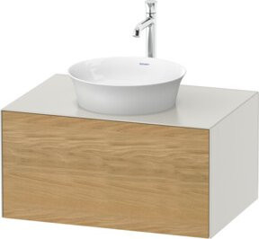 Duravit Waschtischunterschrank White Tulip ohne Aufsatz, Wandmontage, Mattweiß, B/T/H: 75,1 x 35 x 41 cm - Bild 1