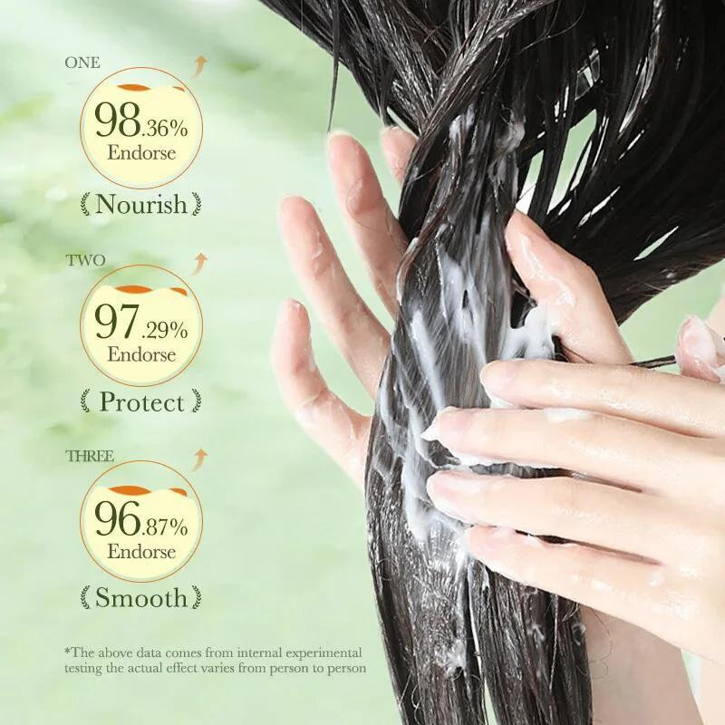 Bioaqua Haarmaske mit Hyaluronsäure und Panthenol, Trockenes Haar - Bild 7