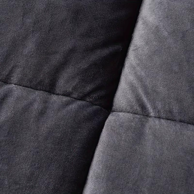 SRETNO Luxuriöse doppelseitige Sherpa-Imitations-Fleece-Überwurfdecke in Grau, weiche und warme Fleece-Decke für Herbst und Winter, B/B: 200 x 150 cm - Bild 5