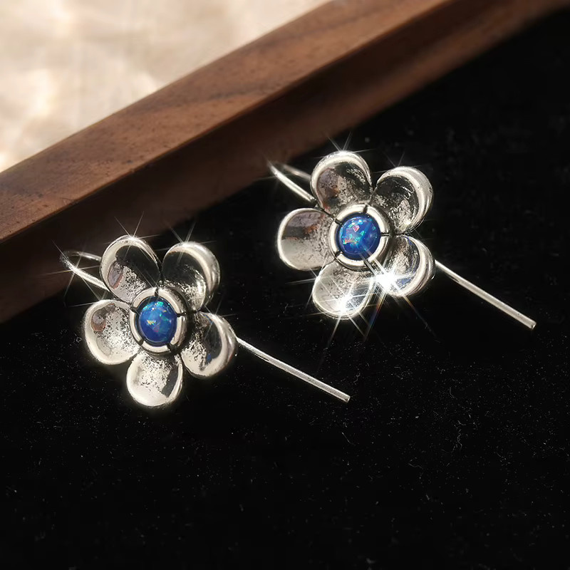 Futz Ohrringe Vintage, Silber, Damen - Bild 2