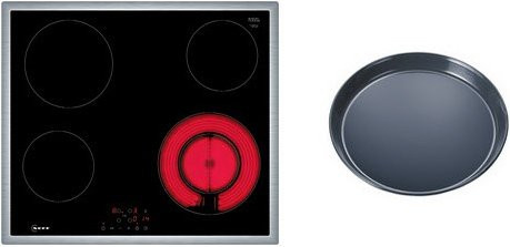 Neff TCLE164S1 Autark-Glaskeramikfeld Set aus T16SBF1L0 und Z12CP10A0 in Schwarz/Edelstahl - Bild 1