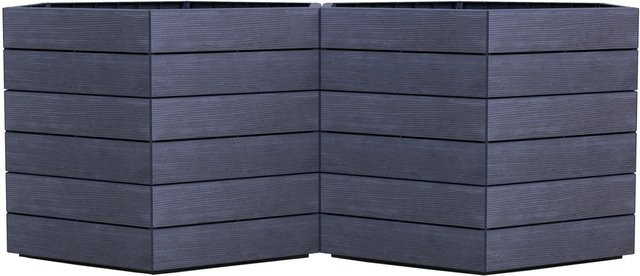 Garantia Hochbeet Ergo Vario 1 Wood in Brown mit 3D-Holzoptik, B/T/H: 110 x 75 x 110 cm - Bild 1