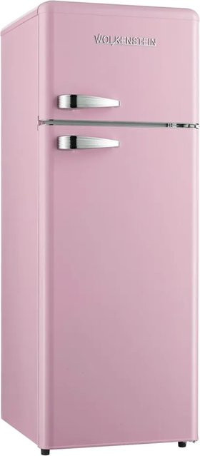 Wolkenstein Retro Kühl-Gefrierkombination GK212.4RT SP Pink, B/H/T: 54,5 x 145,6 x 62,6 cm - Bild 1