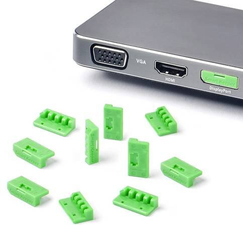 Smartkeeper ESSENTIAL DisplayPort Lock DL04P1GN Grün Einsteckschloss - Bild 1