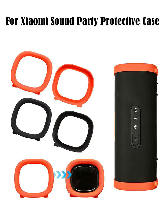 Sturzsichere Silikon-Schutzhülle für Xiaomi Sound Party Lautsprecher in Orange - Bild 5