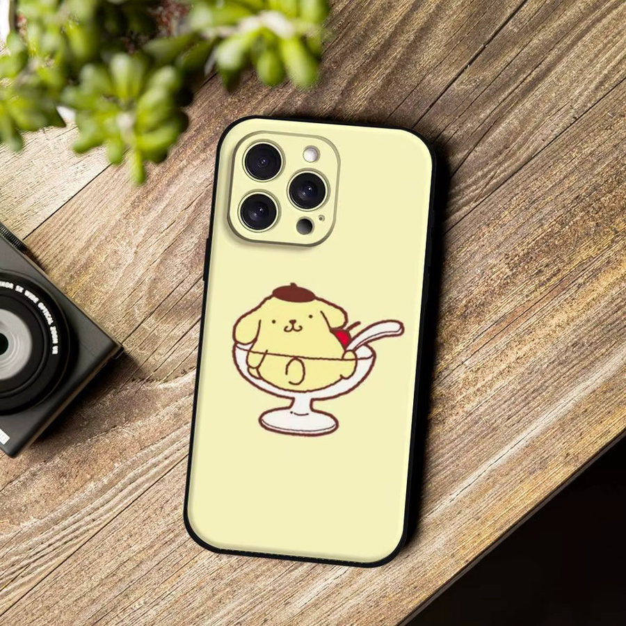 Moetch Handyhülle mit Cartoon Pudding Hund für iPhone 11 bis iPhone 17 Pro Max Plus Mini in Gelb aus weichem TPU - Bild 5