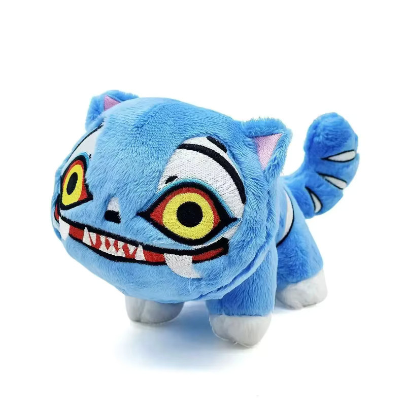 Tiger-Plüschpuppe, Plüschtier, Blau, Bunt / Mehrfarbig - Bild 1
