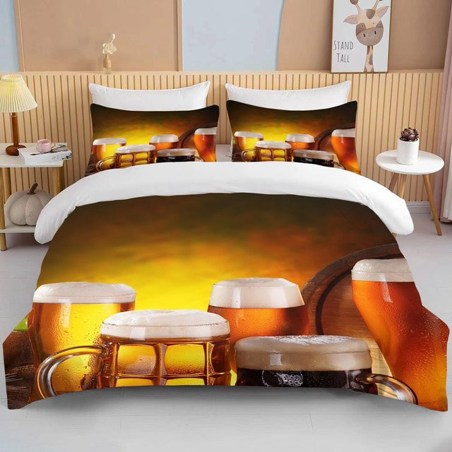Bettwäsche-Set mit Rennwagen-Muster von Your Warm Home, Mehrfarbig, aus Mikrofaser, B/H: 135 x 200 cm - Bild 1
