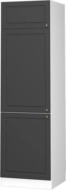 Vicco Kühlumbauschrank Fame-Line Hochschrank für die Küche Anthrazit-Gold/Weiß B/T/H: 60 x 58 x 206,8 cm - Bild 1