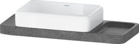 Duravit Waschtisch-Konsolen-Set Qatego in Lavica poliert, B/T/H: 100 x 41 x 90 cm - Bild 1