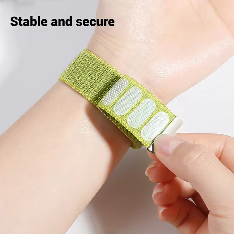 Uhrenarmband Nylon, Schwarz, Unisex, 20/22mm - Bild 4