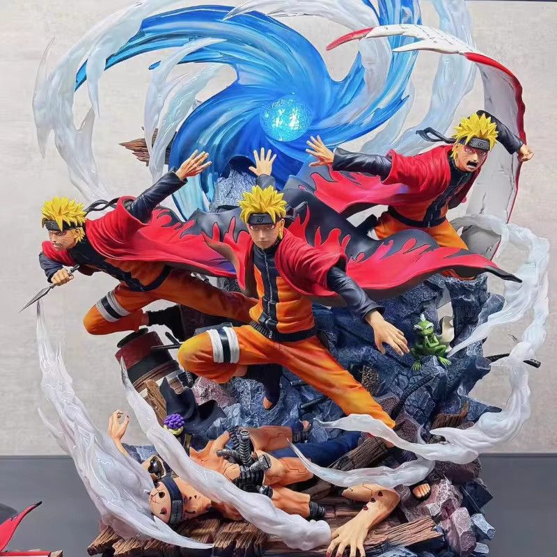 Bandai Anime Figur Uzumaki Naruto aus PVC als leuchtendes Desktop Ornament in Multicolor, Höhe: 30 cm - Bild 5