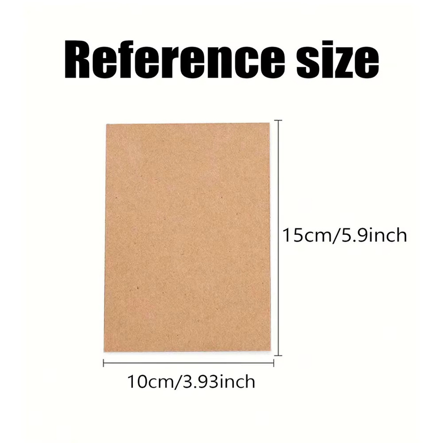 OBESTDA Kraftpapier Postkarten im A6-Format, 20 oder 30 Stück, braun und weiß, 350 g/m², B: 9,5 cm, H: 14,5 cm - Bild 2