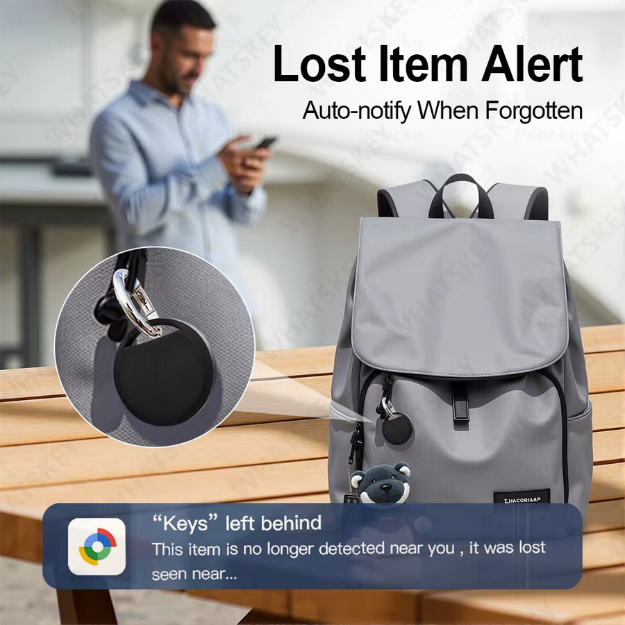 Google Android Smart Tag GPS Tracker Mini Bluetooth Locator in Schwarz für Find My Device Standortsuche - Bild 5