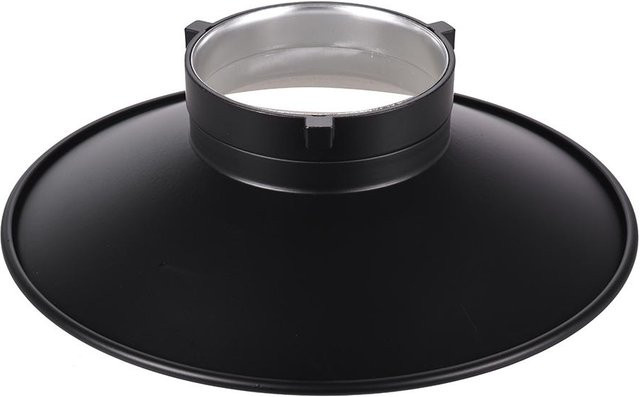 Andoer Blitzreflektor mit 120-Grad-Weitwinkel und Bowens-Halterung, Diffusorschale aus Aluminiumlegierung, grau - Bild 1