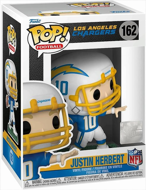 Funko NFL POP Justin Herbert Los Angeles Chargers Vinyl - Bild 1