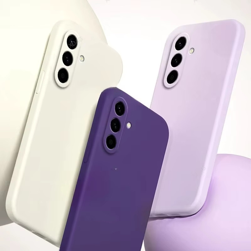 Luxuriöse Flüssigsilikon-Hülle für Samsung Galaxy A57 A37 A17 A07 A56 A36 A26 A16 in Grün mit seidigem Griff und vollständigem Schutz - Bild 2