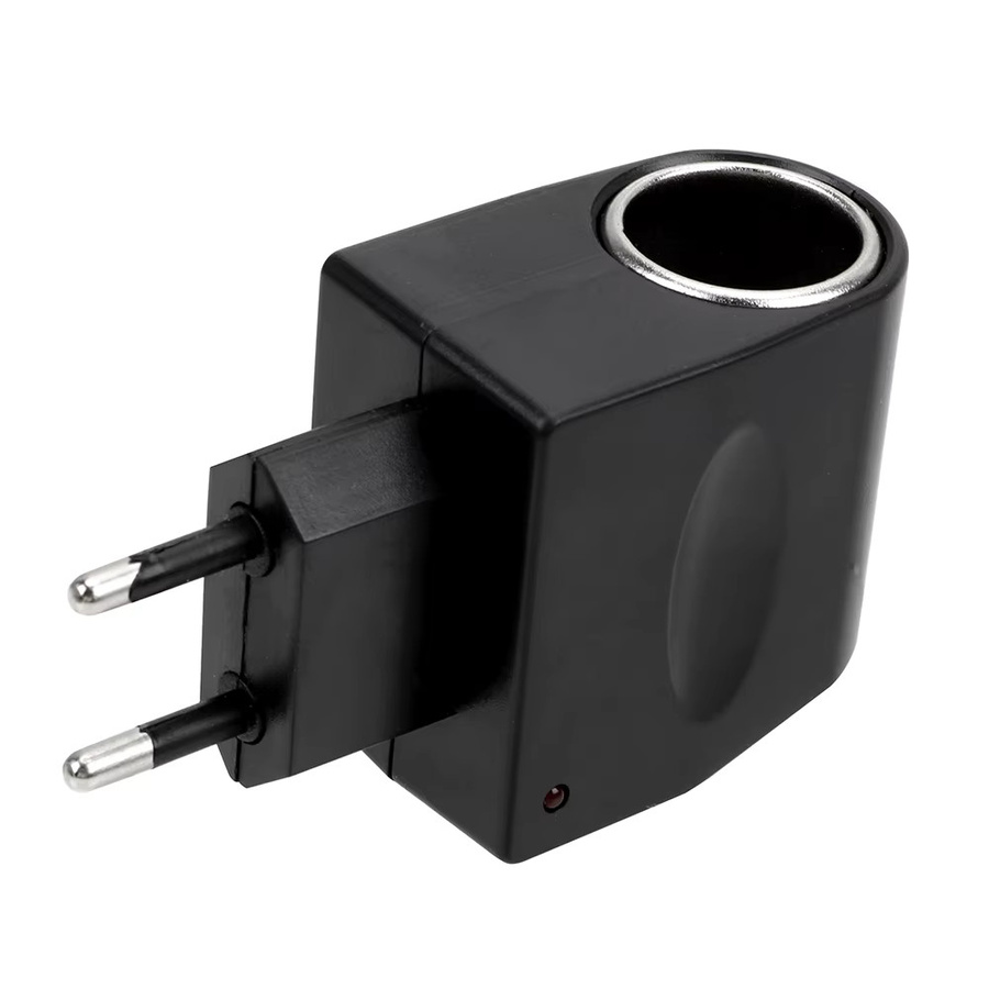 Auto Zubehör Adapter AC 220 V zu DC 12 V mit EU Stecker und Zigarettenanzünder in Schwarz - Bild 3